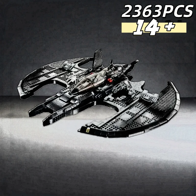 

2363 детали MOC-76161, модель Бэтвинга 1989 года, строительные блоки, кирпичики, украшение, развивающие игрушки для домашнего декора, подарки на день рождения и Рождество