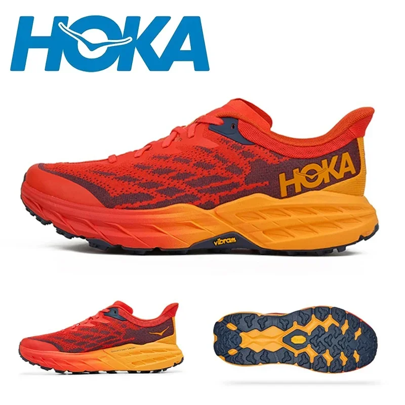 Hoka One One SPEEDGOAT 5 Men Women Road Trail Running Shoes Abrasion Resistance Cushioning Outdoor Jogging Sneakers