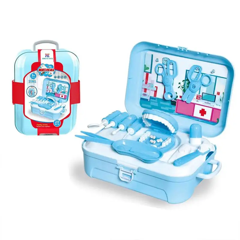 Toddler Toy Doctor Set, Role Play Dentist Toy Set, Birthday Christmas Holiday Gift for 3+ Year Old Boys and Girls