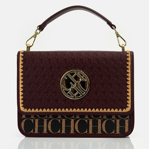 Imagen 2 del producto CH bolso de hombro de diseño sólido con letras oscuras en relieve bolso de fiesta para mujer exquisito bolso de diseño de moda de marca de lujo clásico