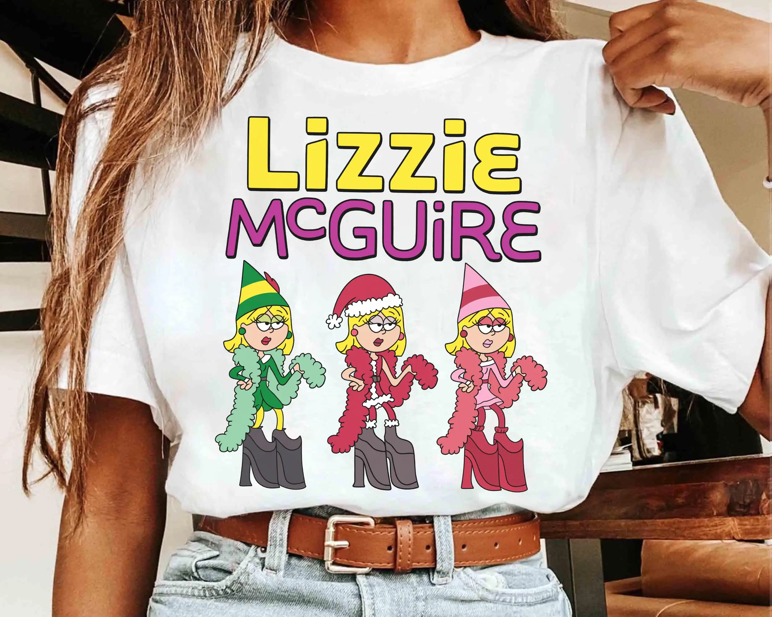 تي شيرت ديزني ليزي ماكجوير "هذا حلم تعال صحيح" تي شيرت ممتع، تي شيرت ديزني لاند لعيد الميلاد #1