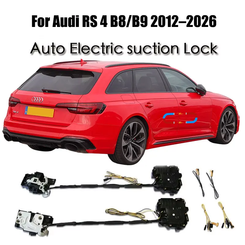 For Audi A4 Avant RS4 B8/B9 2012–26 Car Soft Close Door Latch Pass Lock Actuator Auto Electric Absorption Suction Silence Closer
