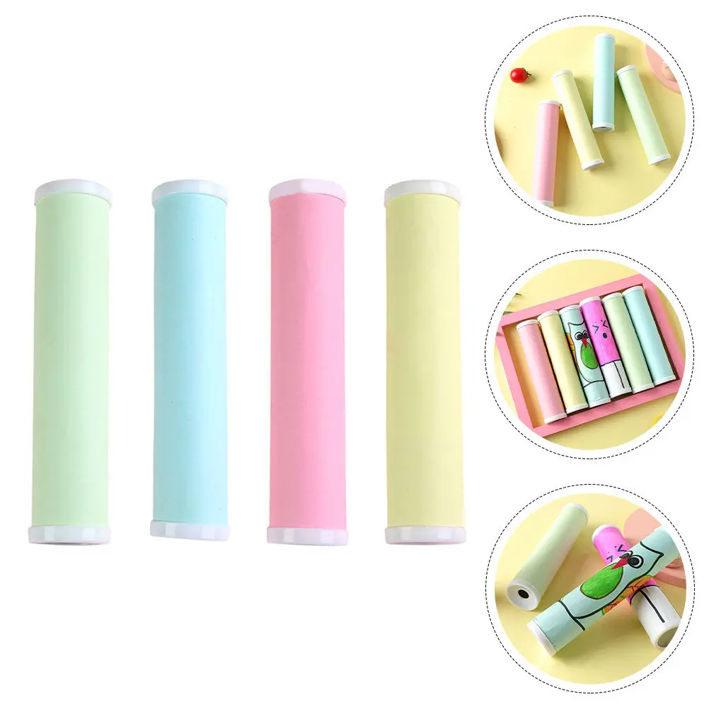 

4Pcs Kaleidoscope DIY Materials Kit Hands on Stem Activity for Children Imagination Building Colorful Visual Play Educational
