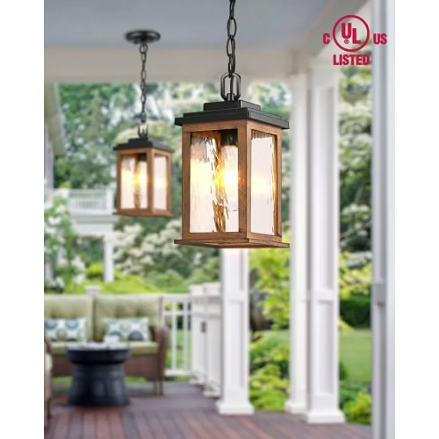 Outdoor Pendant Light Fixtures Outside Hanging Lights Lantern Outdoor Ceiling Lights for Porch with Waterproof Aluminum Porch L