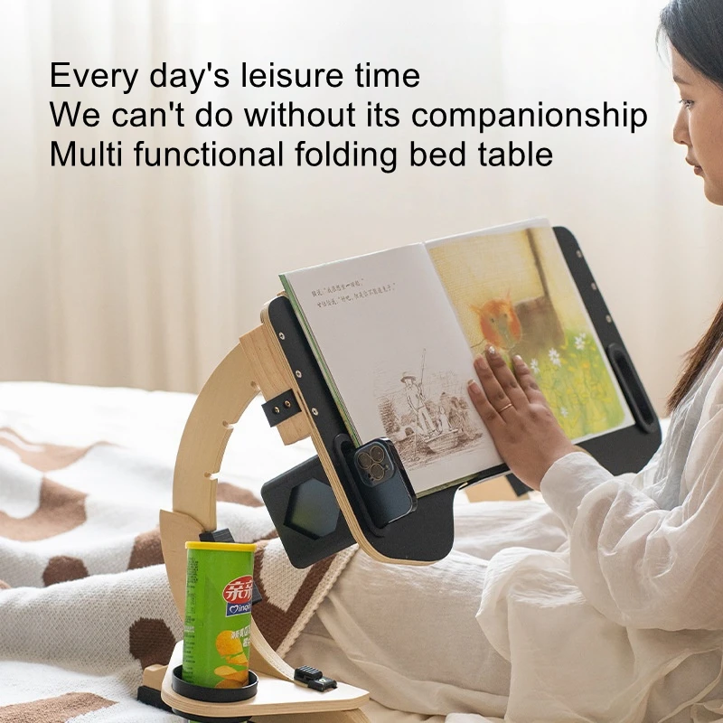 Home Lazy Computer Desk Bed Dining Table Dormitory Study Folding Office Desk Multi functional Notebook Study Desk