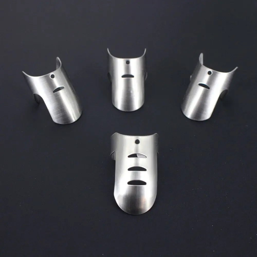 Adjustable Resistant Protective Hand Tools 4pcs/Set Finger Hand Guard Stainless Steel Finger Protector Slice Cooking Gadgets