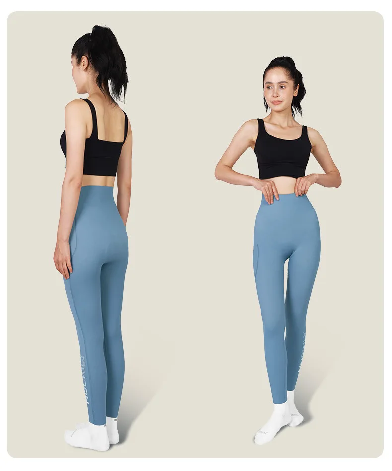 NUCKILY Nahtlose Radhose für Damen, gepolsterte Fahrrad-Leggings, hohe Taille, schnell trocknend, atmungsaktiv, Stretch, 3D-Pad, Rennrad-MTB-Fahrrad-Leggings – Detail 34