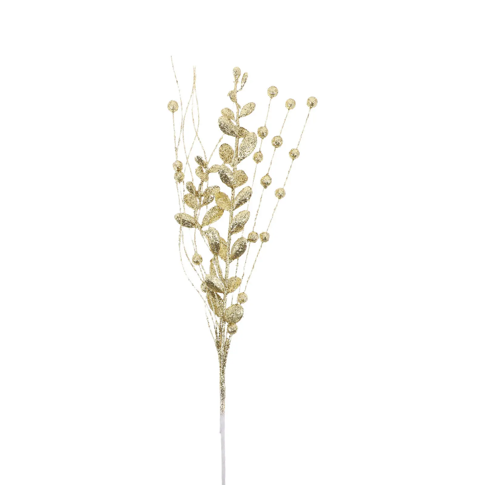 12Pcs Artificial Glitter Berry Stem Realistic Christmas Branches Decorative Holiday Vase Fillers Glittery Xmas Tree Picks