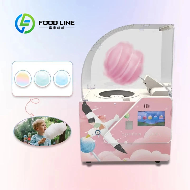 Customized Cotton Candy Professional Semi-Automatic Cotton Candy Vending Machine Equipment and Machines