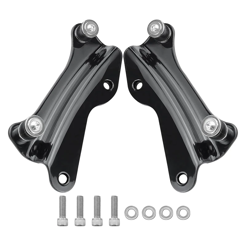 4 Point Docking Hardware Kit Vivid Black Quick Release Hardware Fit for Harley Davidson Touring Street Glide Electra Glide Road