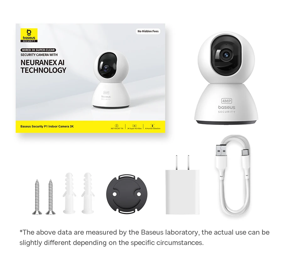 Baseus 4MP IP Kamera Smart 5G WIFI Sicherheit Kamera Indoor Hause Schutz PT 3K Hohe Klarheit Zwei-wege Audio Überwachung Kamera – Detail 17