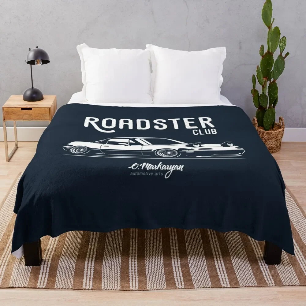 

Roadster club MX5 Miata Throw Blanket Soft Plaid Decorative Throw Blankets