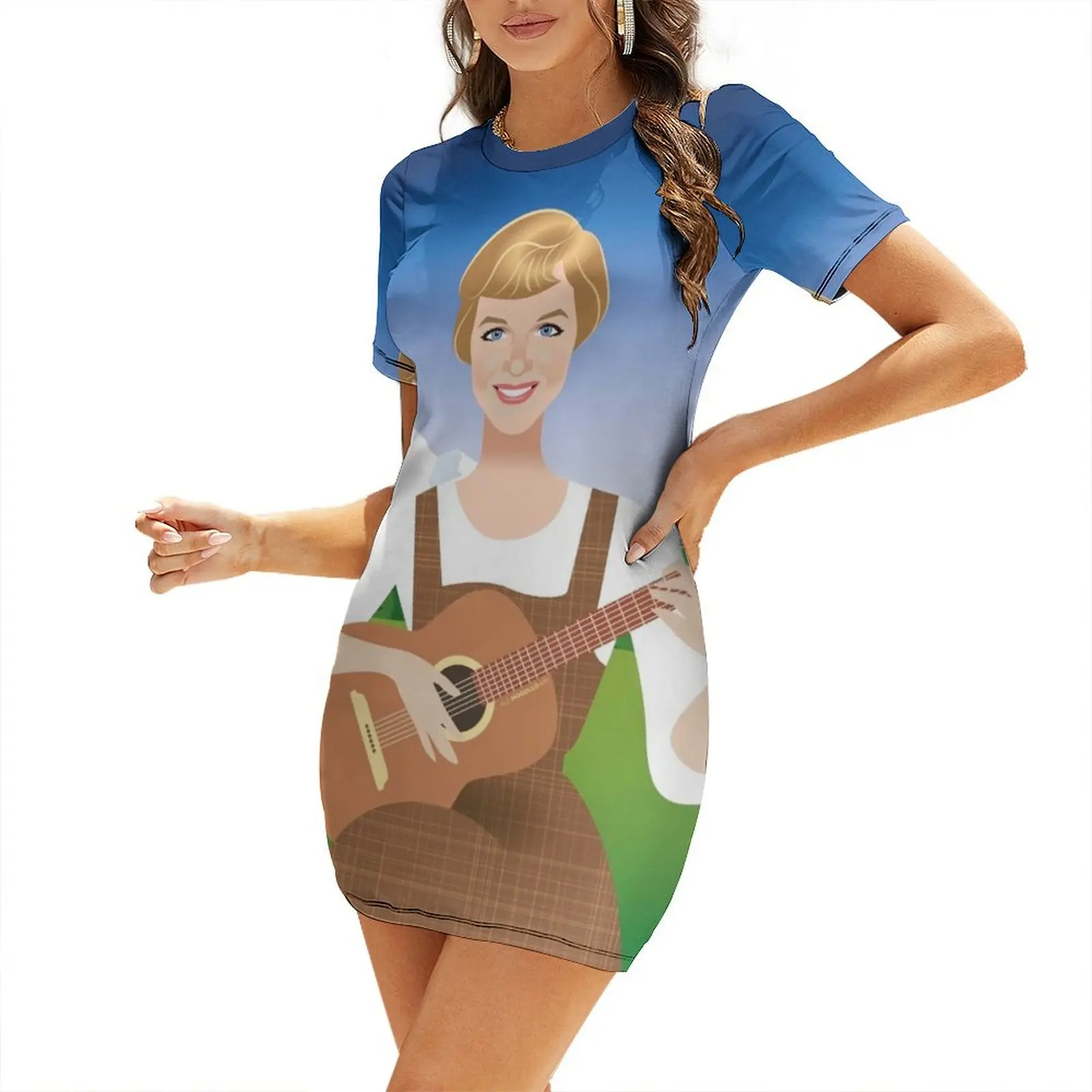 

DO RE MI Short Sleeved Dress Womens dresses luxury women's party dress evening prom