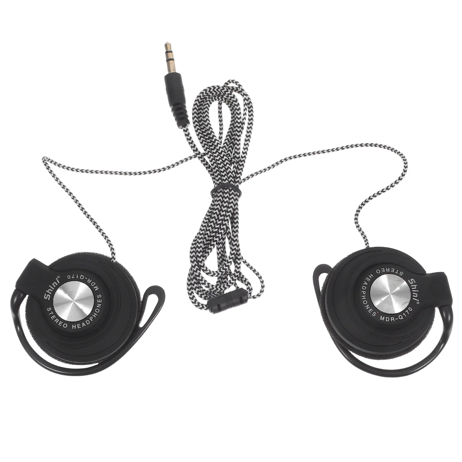 

Wired Clip Stereo Headphones Ear Headphones Comfortable Ear Pads Durable Cable for Phone Computer Stereo Earbuds 35mm