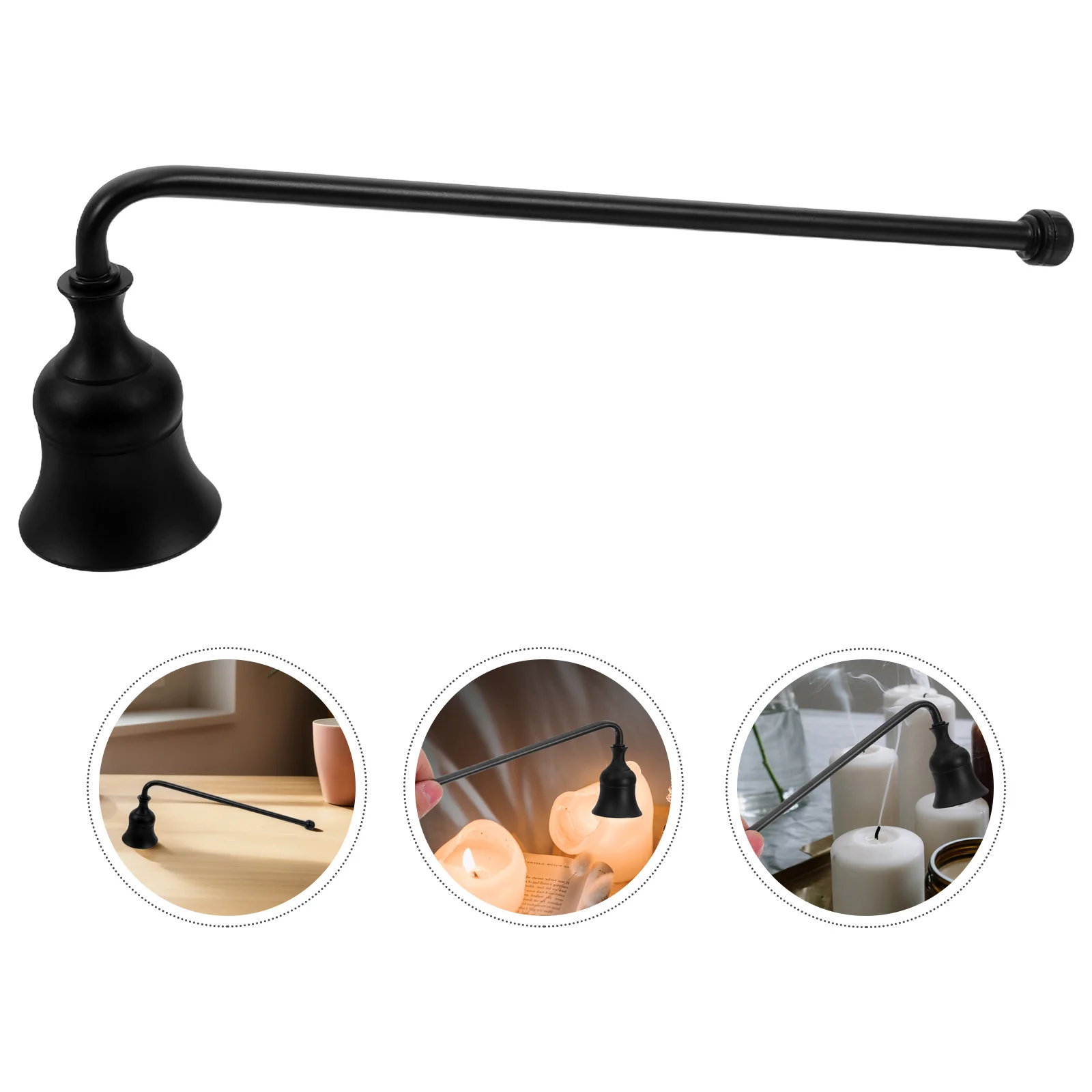 

Elegant Snuffer Aluminum Wick Extinguisher Smoke Decor Romantic Dinner Accessory Wick Snuffer