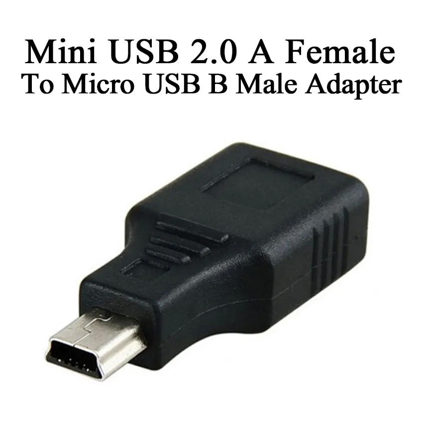 3-5pcs Test before send USB A Female to Mini USB B Male Cable Adapter OTG Data Cable For Car Audio Tablet For MP3 MP4