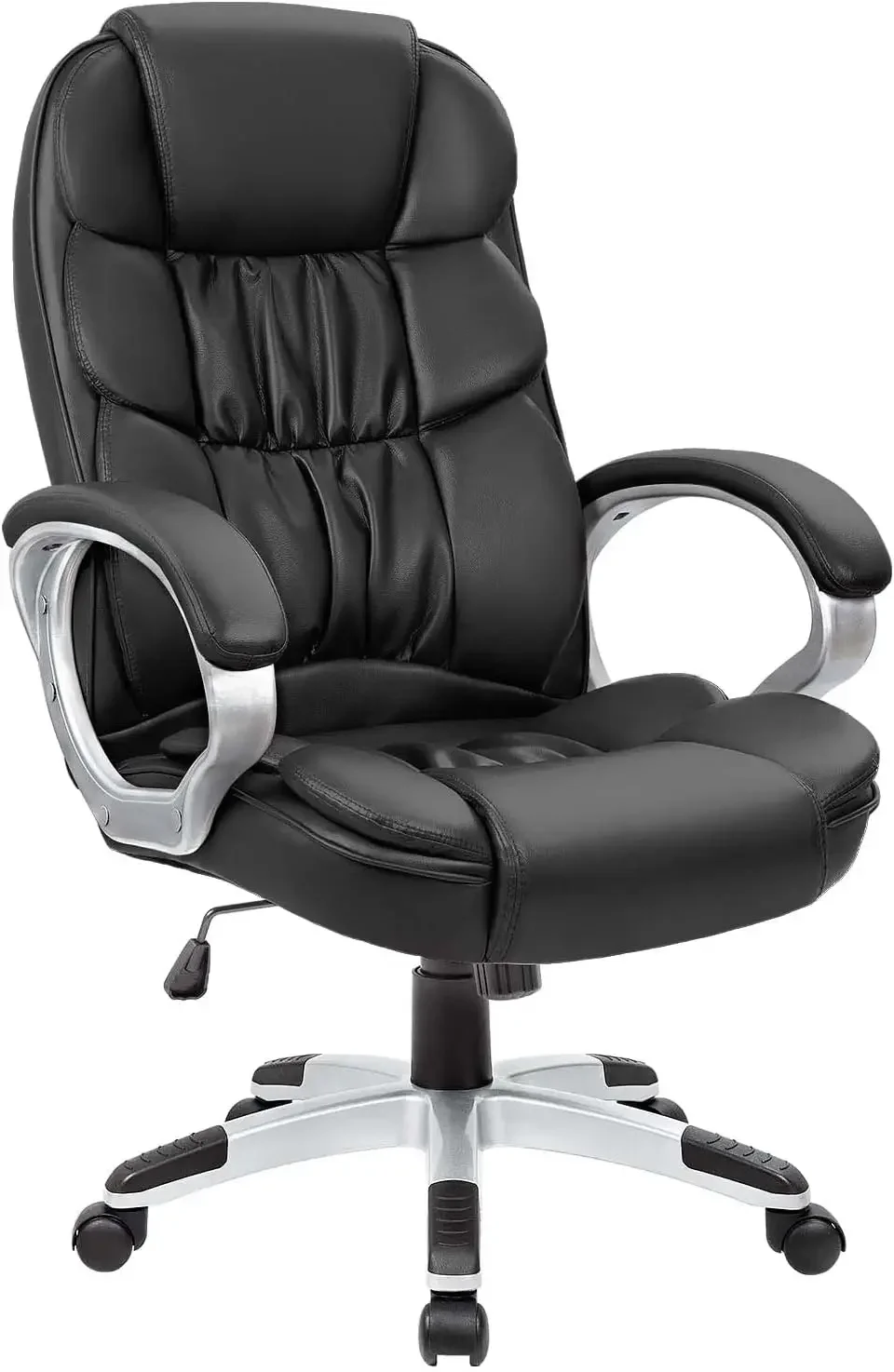 

Homall Office High Back Computer Desk Chair PU Leather Adjustable Height Modern Executive Swivel Task Chair with Padded Armrests