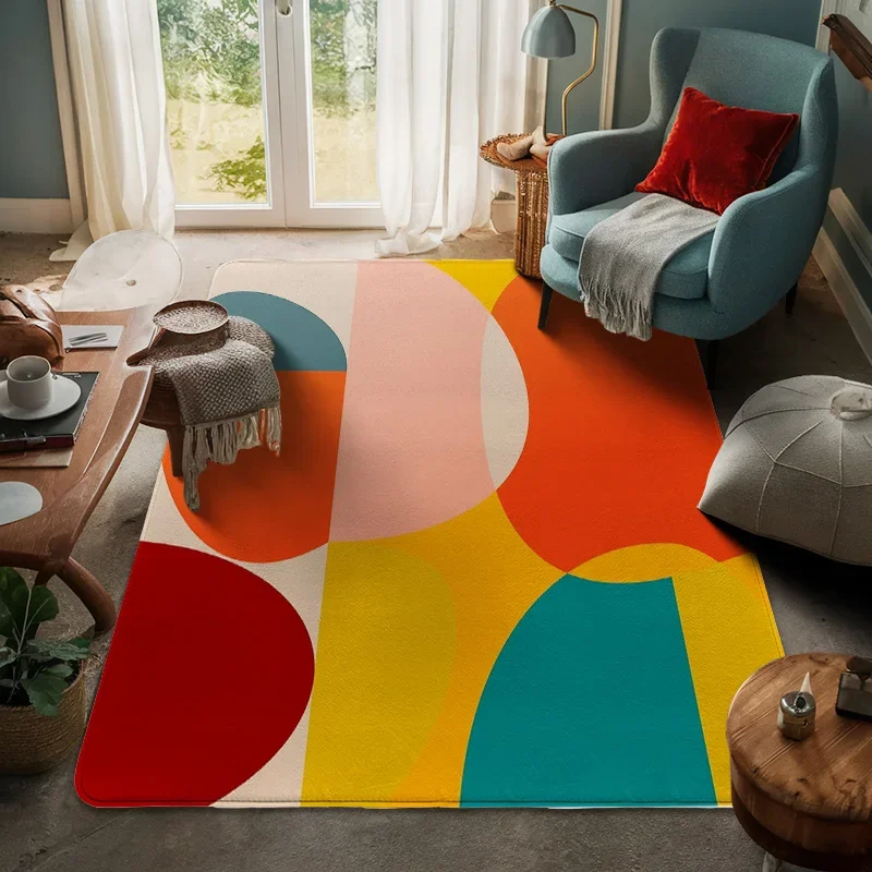 

Abstract geometric pattern door mat non-slip entrance mat modern indoor living room bedroom carpet home decoration floor mat