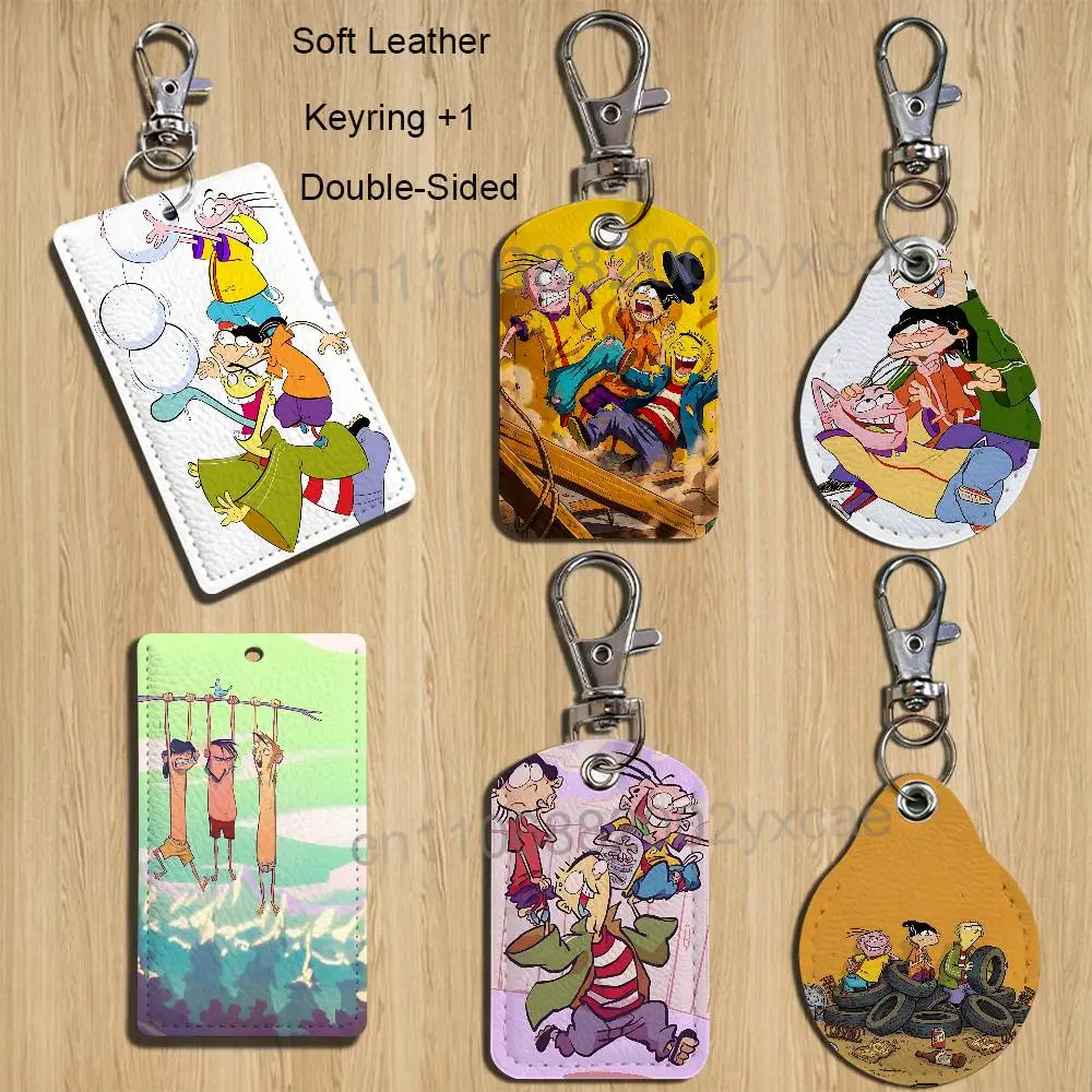 

cool Ed and Edd and Eddy Holder For Bank Business Work Card Holder Student Card Case Bus Card Keychain