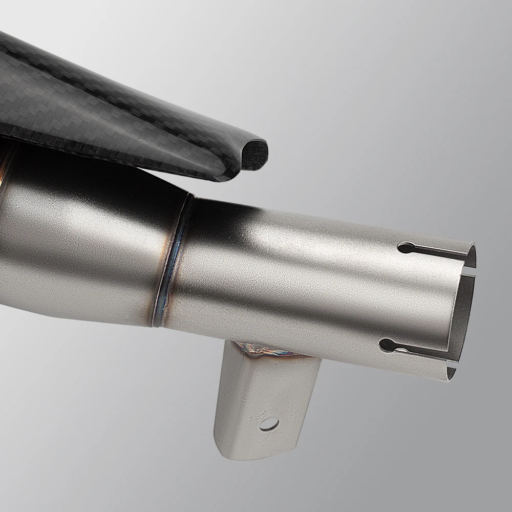 كاتم صوت عادم الدراجة النارية سهل الارتداء على الخط Akra Carbon Escape مع DB قاتل DB لـ Forza750 Nss750 ADV750 2017-2024