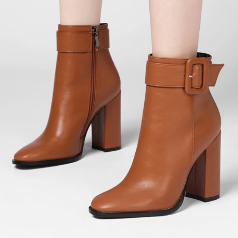 

Женские ботильоны в стиле вестерн, новинка 2025, осень-зима, ботинки в стиле вестерн на высоком каблуке, черные, белые, коричневые, вечерние танцевальные туфли, большой размер