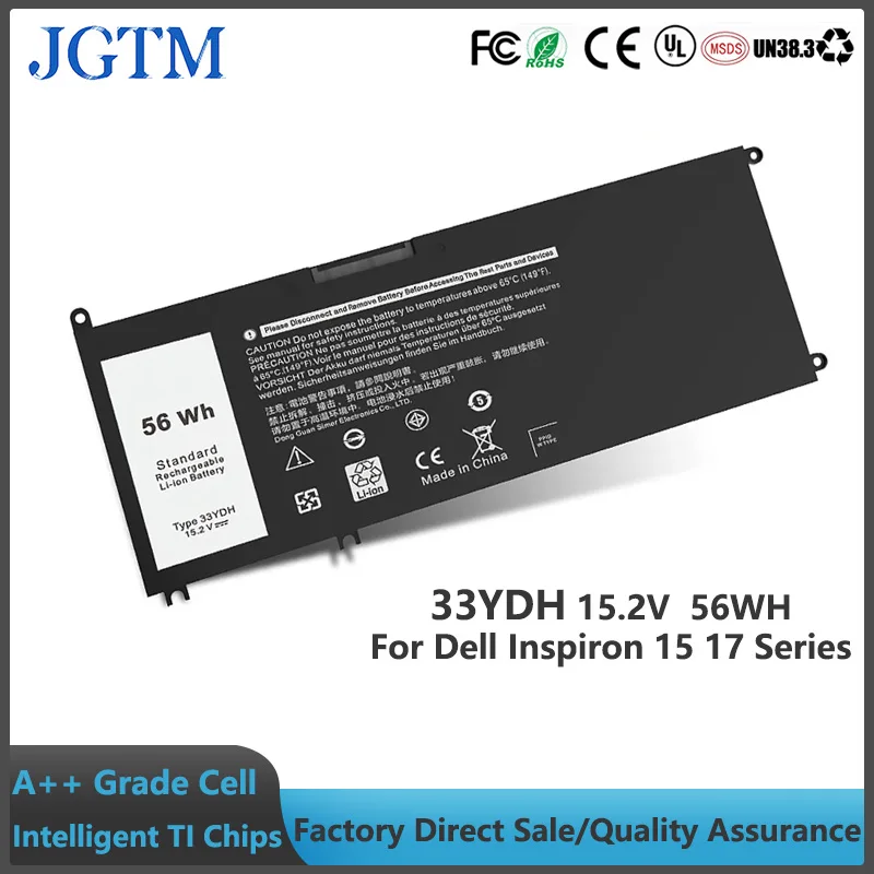 JGTM 33YDH Laptop Battery for Dell Inspiron 15 7577 17 7000 7773 7778 7786 7779 2in1 G3 15 3579 G3 17 3779 G5 15 5587 G7 15 7588