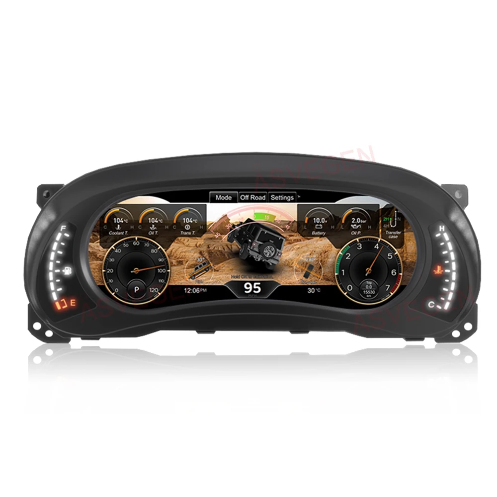 

Digital Instrument Dashboard Panel Virtual Cluster CockPit LCD Speedometer For Jeep Wrangler JK 2011-2018