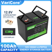 VariCore 12.8V 100AH LiFePO4 Battery 12v 4 strings Lithium Iron Phosphate for Golf cart Car lighter Batteries 14.6V Charger