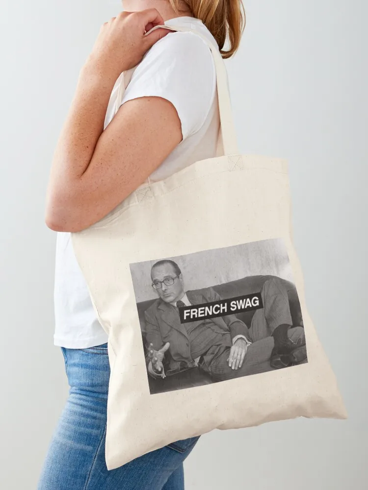 Chirac French Swag Tote กระเป๋านักช้อปของผู้หญิงกระเป๋าช็อปปิ้งกระเป๋าผู้หญิงพับได้กระเป๋าผู้หญิงกระเป๋าถือ tas Jinjing kanvas