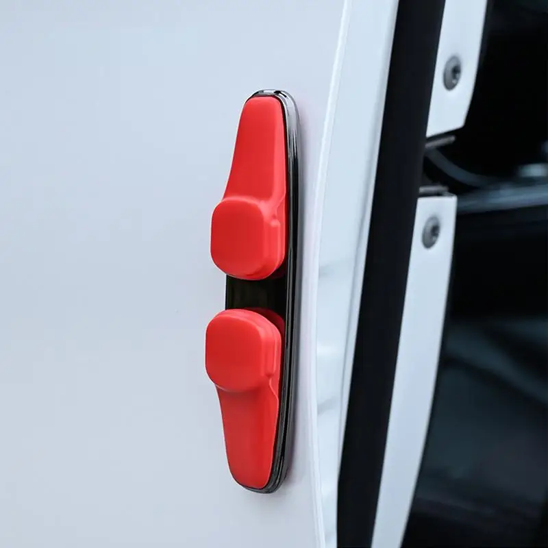 Car Side Door Edge Guards Protector 4PCS Rearview Anti-Impact Sticker Self Adhesive Side Door Edge Trim Decals For Most Cars