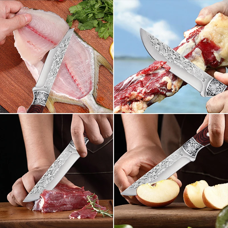 Household Boning Knife Stainless Steel Sharp Meat Cleaver Vegetable Slicing Knife Kitchen Professional Japanese Knife Cooking