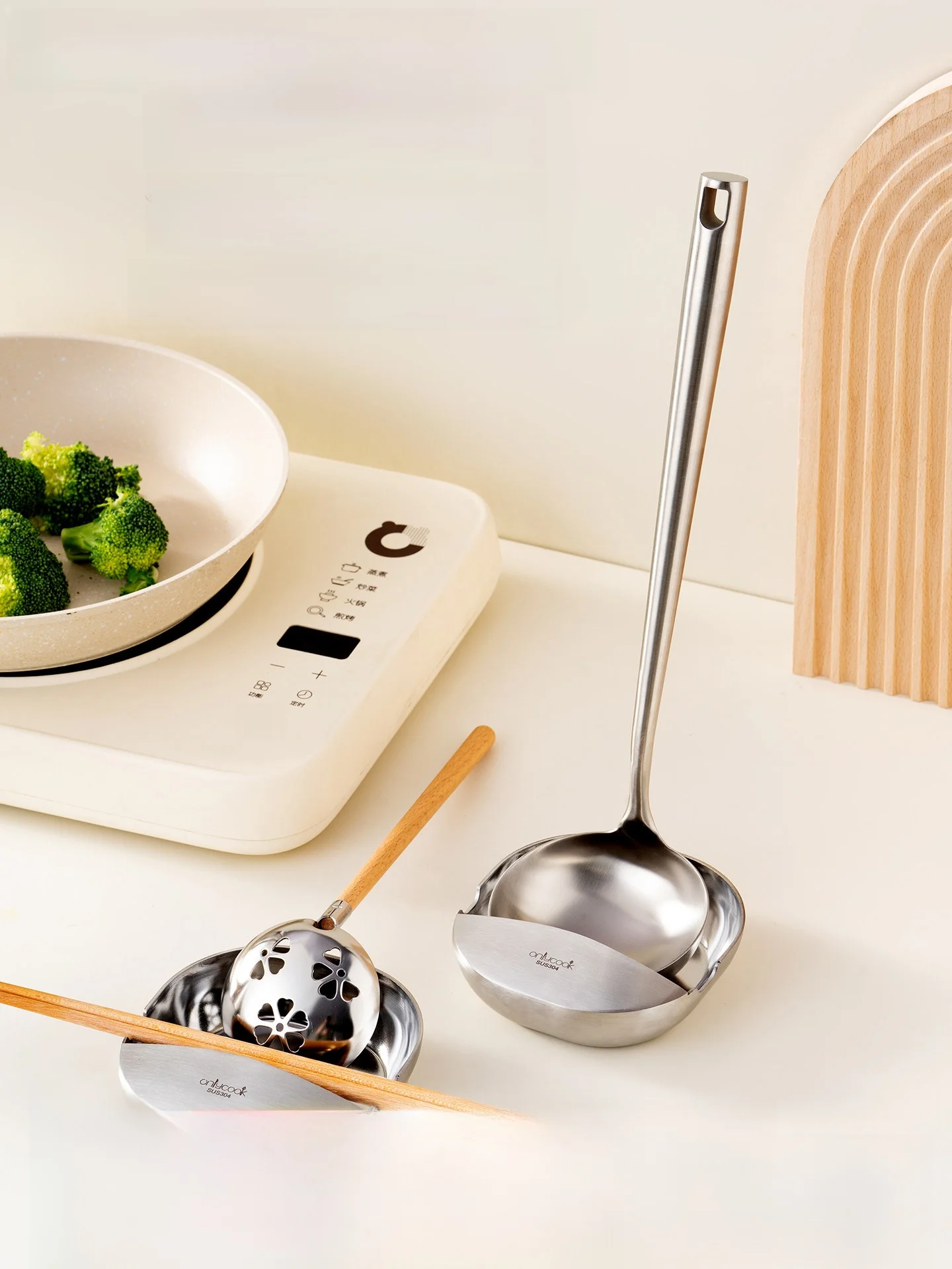 

Onlycook Stainl Steel 304 Kitchen Utensil Holder Spoon Rest Chopstis Ra Diwaer Se Utensil Caddy Organizer