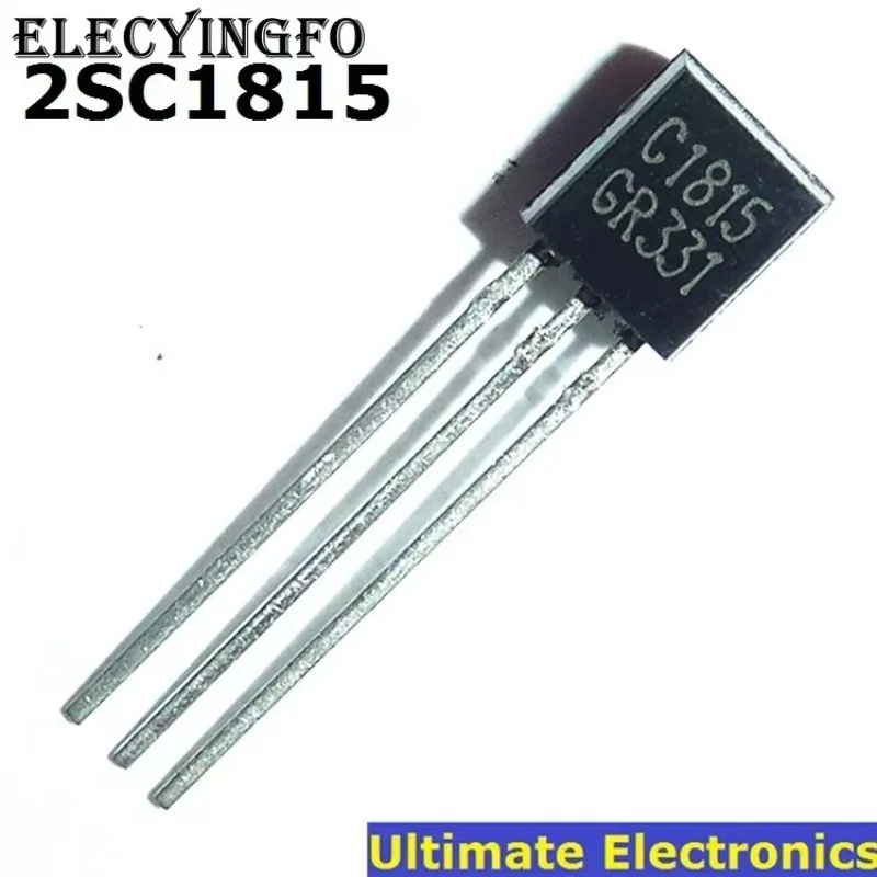 100pcs 2SC1815 in-line triode transistor TO-92 0.15A 50V NPN C1815