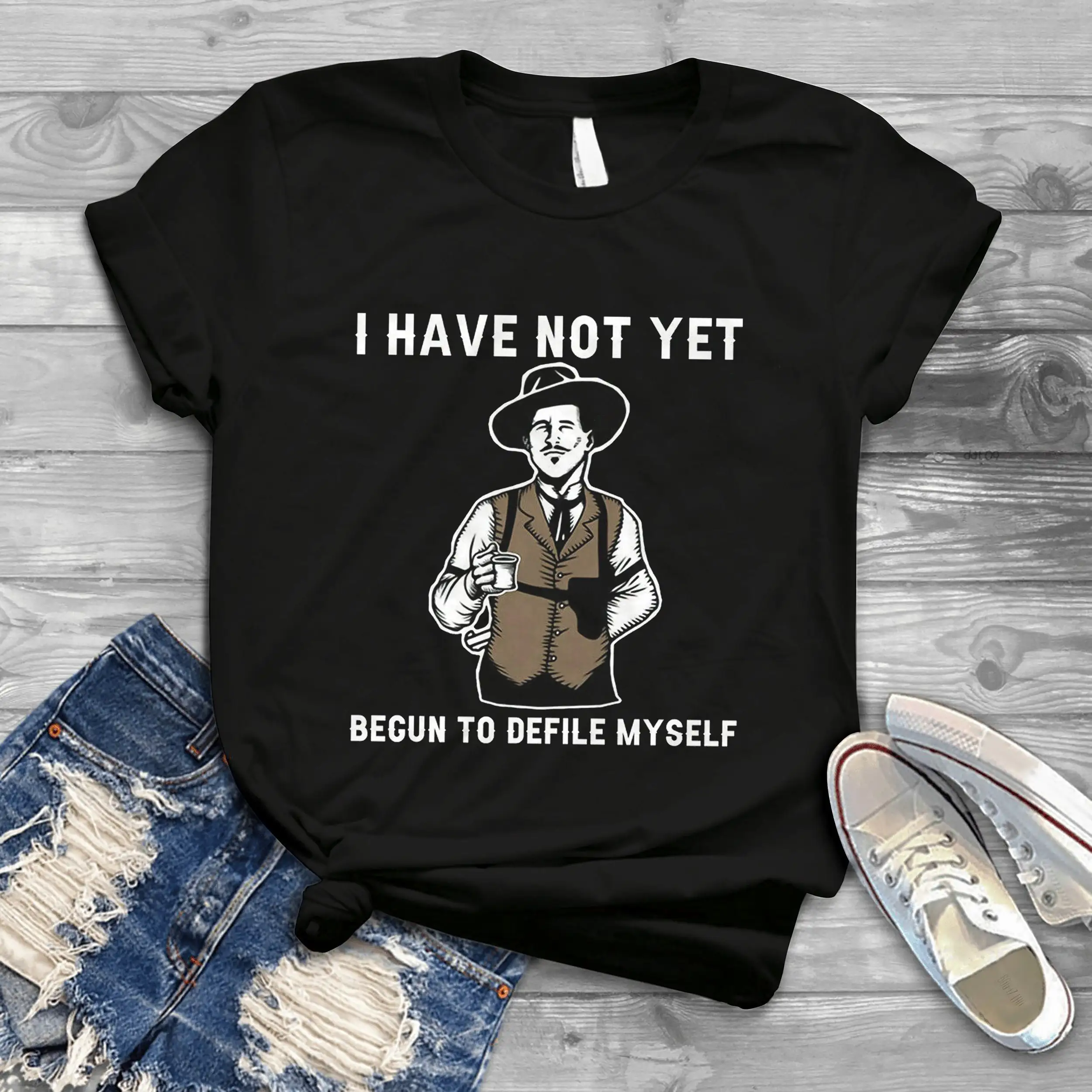 Doc Holliday Tombstone I Have Not Yet Begun To Defile Myself Vintage T-Shirt, Retro Gift Tee For You And Your Friends