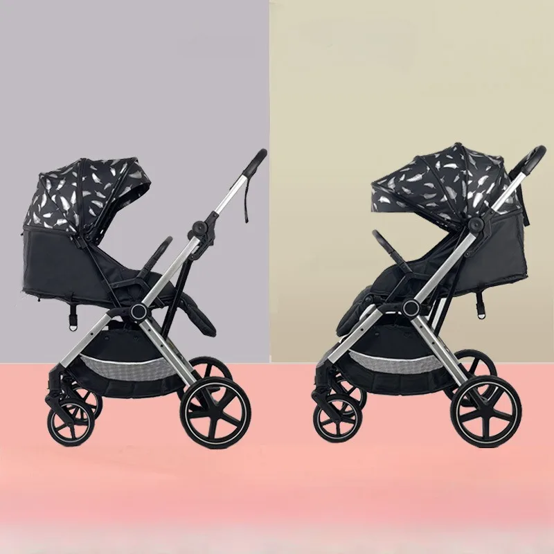 Lightweight two-way stroller Adjustable backrest New Portable Folding Baby Stroller Foldable Travel Pram Baby Carriage