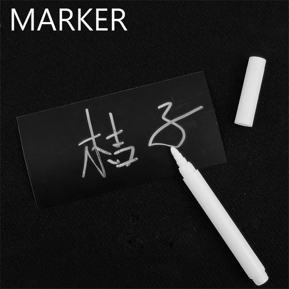 Liquid Water-soluble Chalk Blackboard Marker Pen White Erasable Whiteboard Pen Soluble Liquid Marker Pop Advertising Card Marker