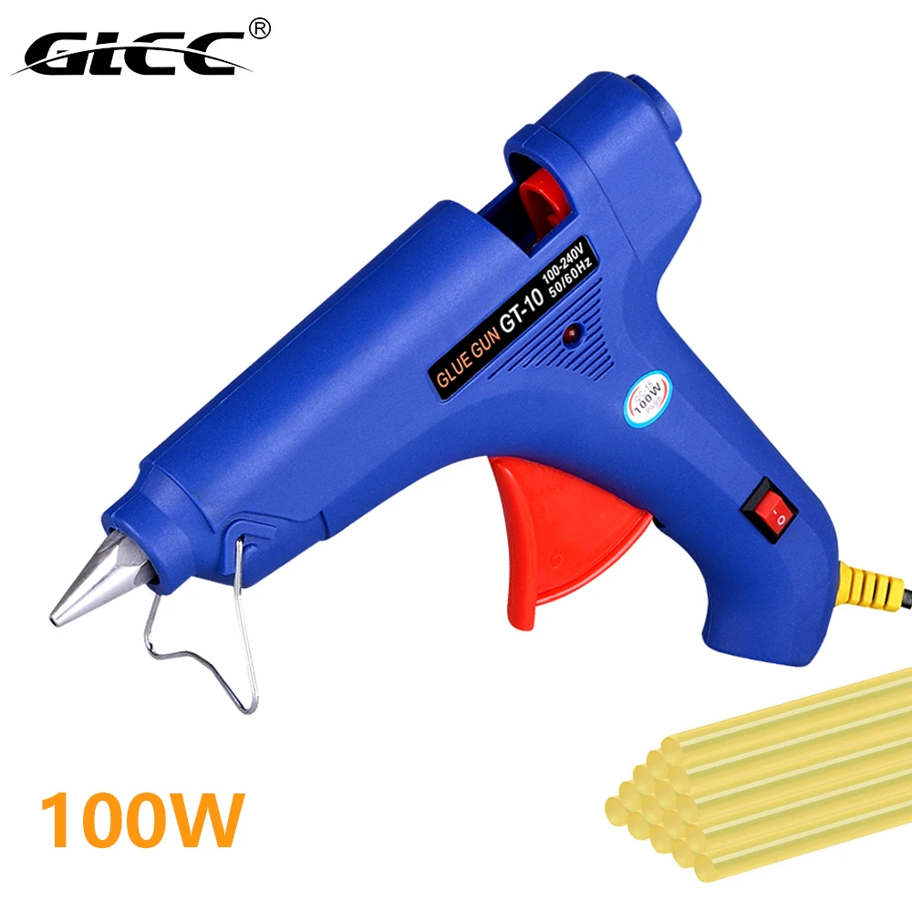 100W Glue Gun 11mm Glue Sticks Hot Melt Glue Guns Mini Industrial Hot Gun Car Dent Removal DIY Repair Tools