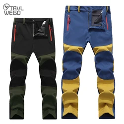 TRVLWEGO Men's Hunting Pants Climbing Camping Hiking Trekking Softshell Autumn Winter Warmth Radiation Protection Trousers