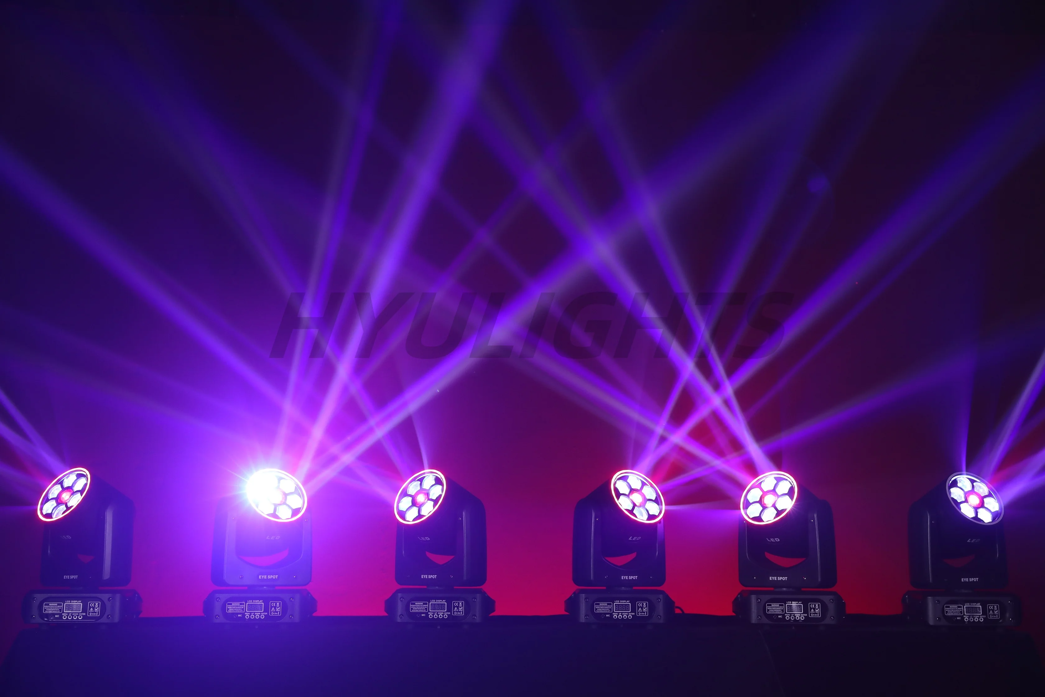 150W Bee Eye Gobo Moving Head Lights 6X12W RGBW Stage Lights DMX512 DJ Lights For Disco Party Club Bar Show