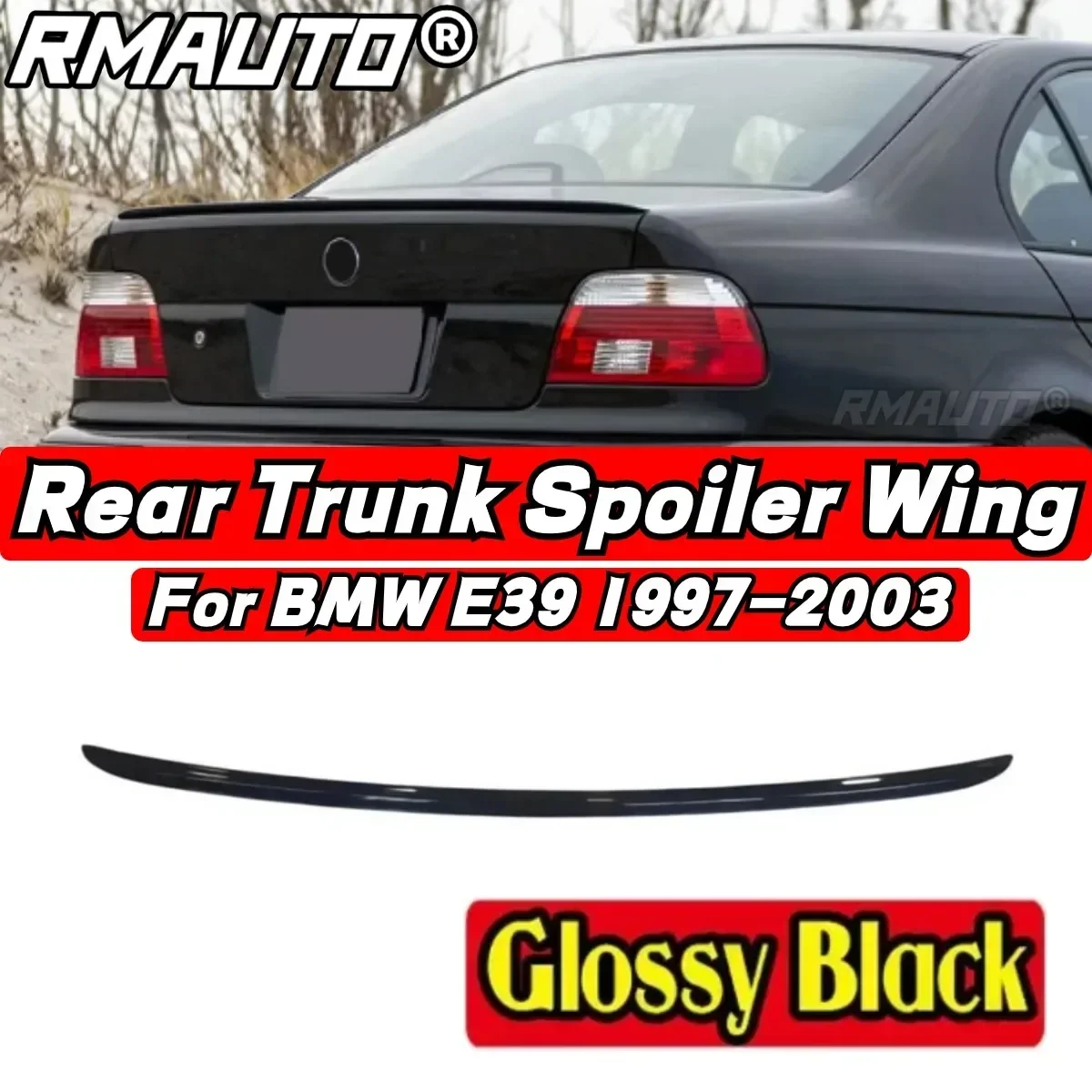 For BMW 5 Series E39 M5 1997 1998 1999 2000 2001 2002 2003 Rear Spoiler Body Kit BMW E39 Car Rear Trunk Spoiler Car Accessories