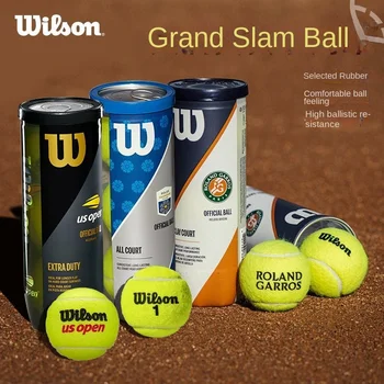 WILSON pelota de entrenamiento de tenis profesional para principiantes, alta elasticidad, deportes de interior, pelotas resistentes, accesorios