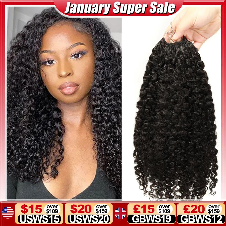 

Burmese Curly Crochet Human Hair Knotless Pre-Separated Crochet Hair Extensions 100% Human Hair Full Head Brazilian Remy Hair
