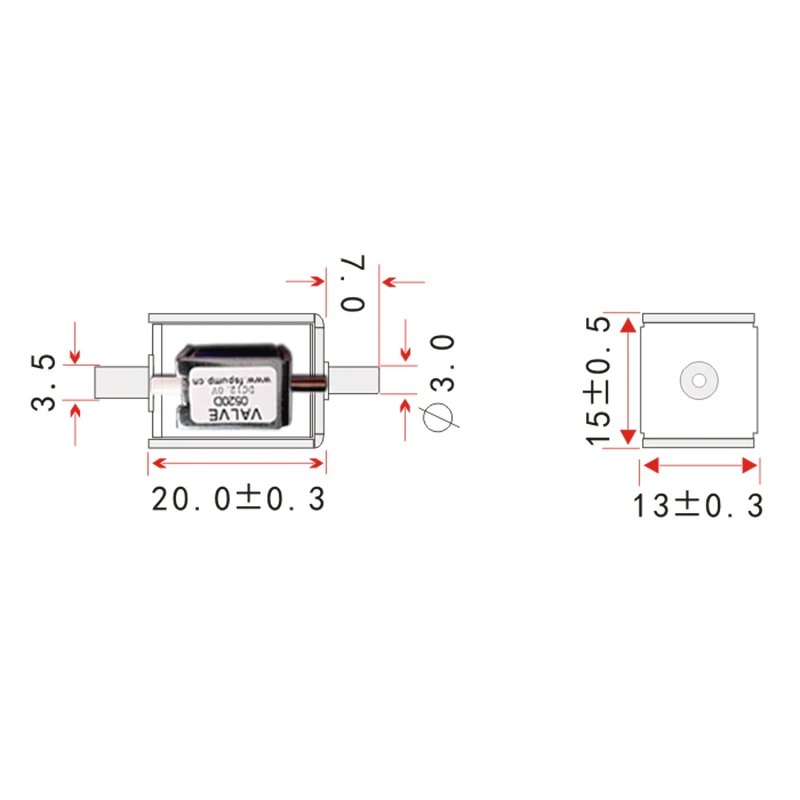 Small Mini Electric Solenoid Valve N/C Normally Closed 2-way Gas Air Valve DC 3V/ 4.5V/ 6V/ 12V/ 24V Low Noise NC Valve