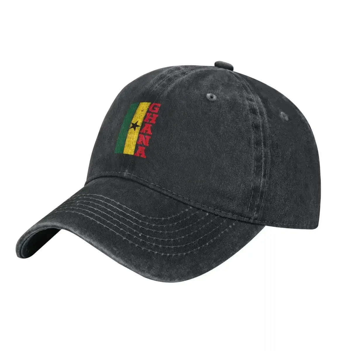 Ghana Ghanaian Flag Vintage - Red Baseball Cap party Hat Sun Cap Mens Caps Women's