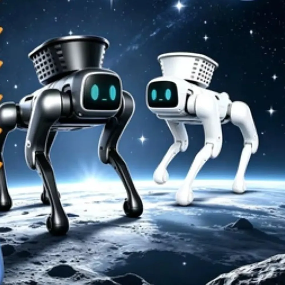 Smart Bionic Robot Dog AI Programming Loading Basket Smart Robot Dog Upgrade Electric Remote Control For Boys