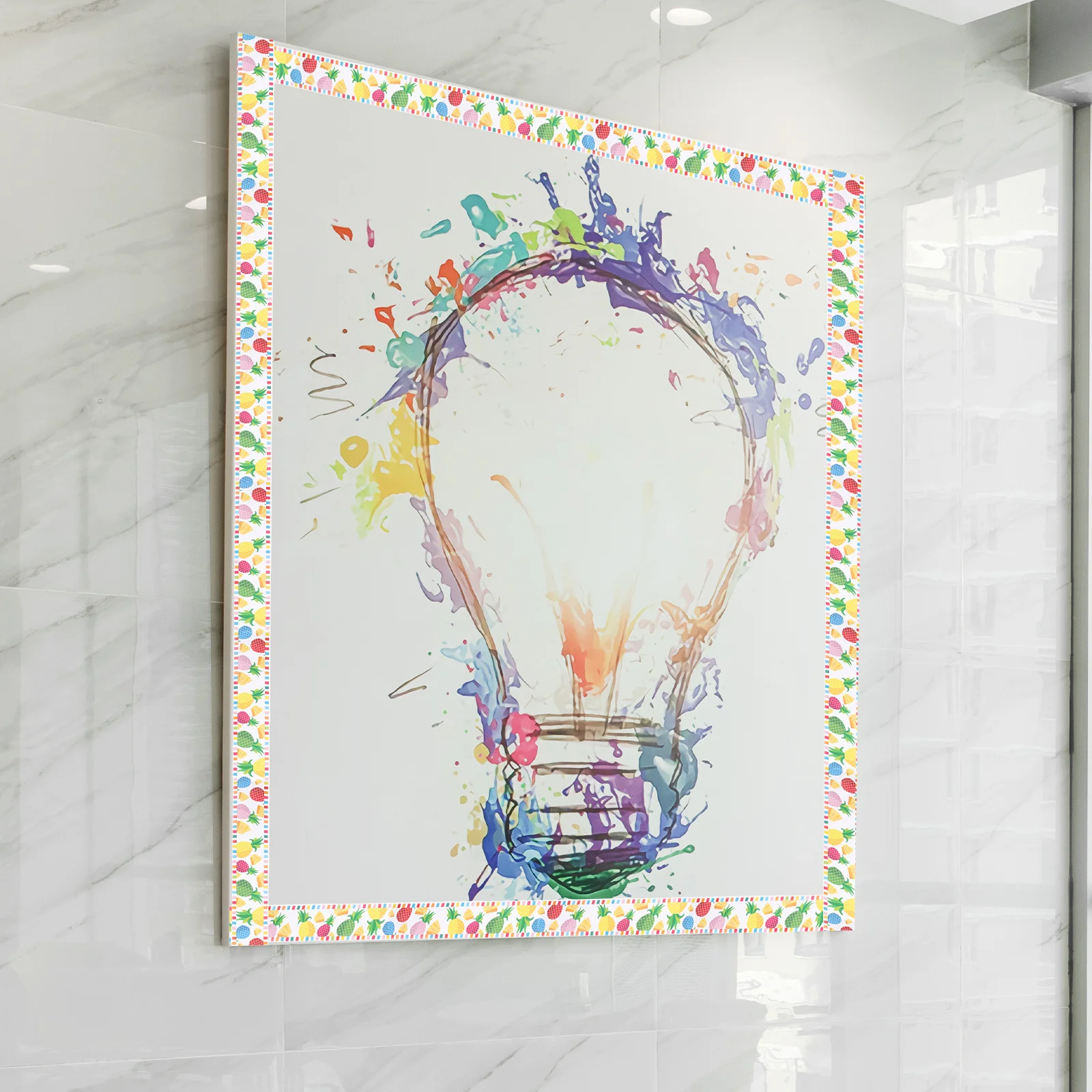 

Creative Pineapple Pattern Sticker For Classroom And Home Decoration