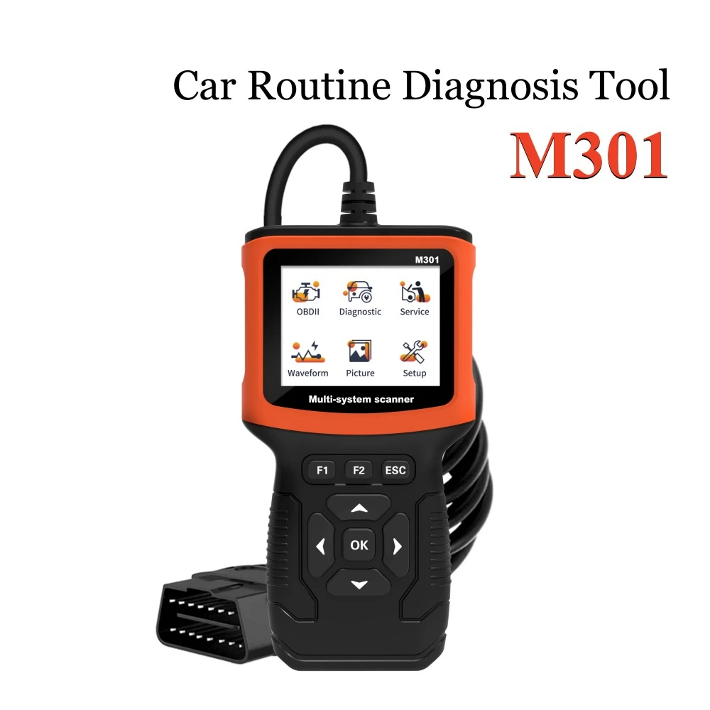 

M301 Multi-system Scanner Automotive OBD Universal Interface Engine Fault-Diagnosis Built-in 50000 Fault Code Database