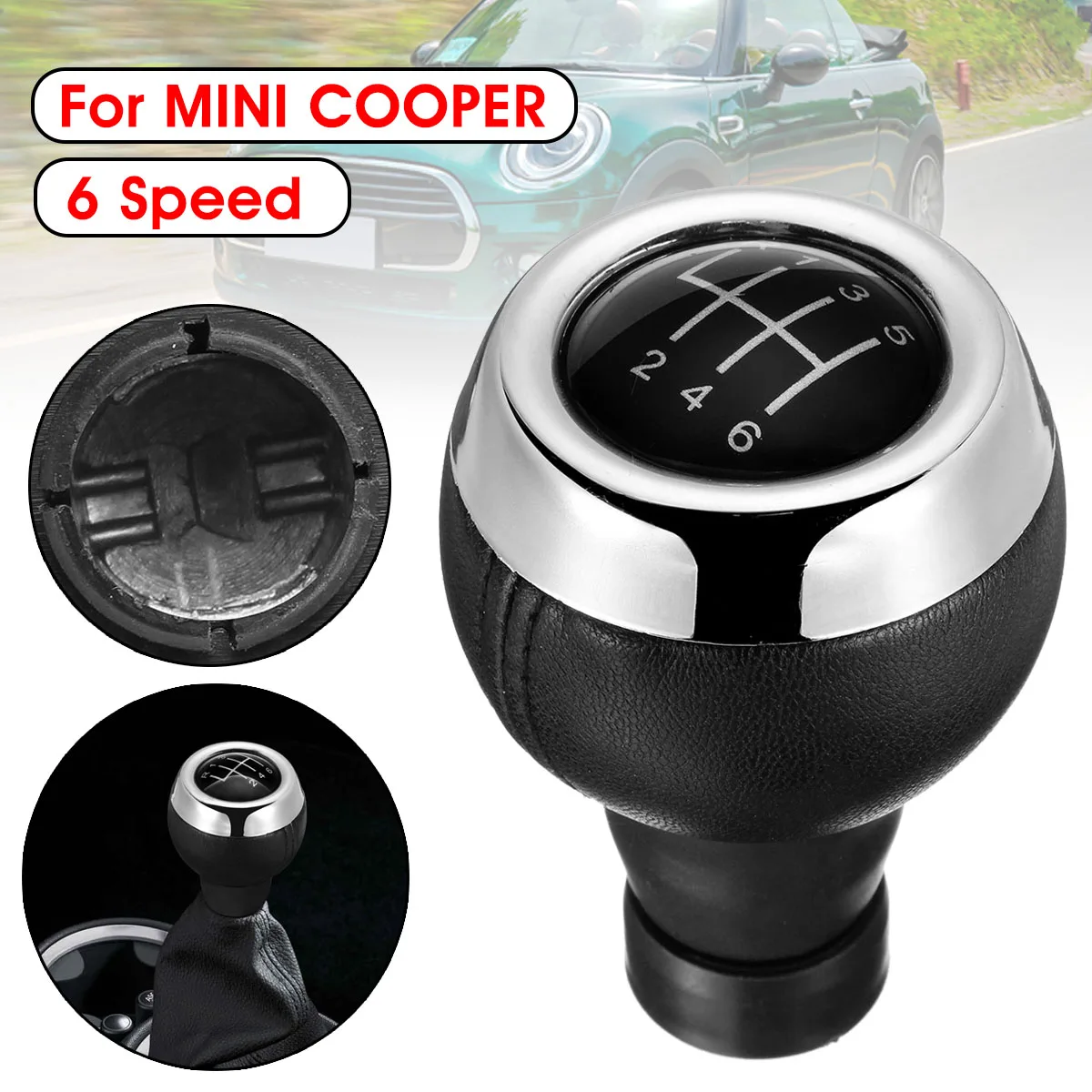 

6-Speed For Mini Cooper R55 R56 R57 R58 R59 R60 R61 F54 F55 F56 F57 Car Gear Shift Knob MT Lever Shifter Knob Head