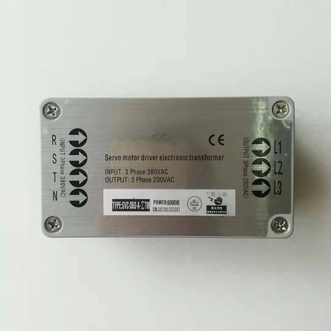 

servo motor driver electronic transformer input 3 phase 380VAC OUTPUT 200V AC POWER 6000W SVC 060A