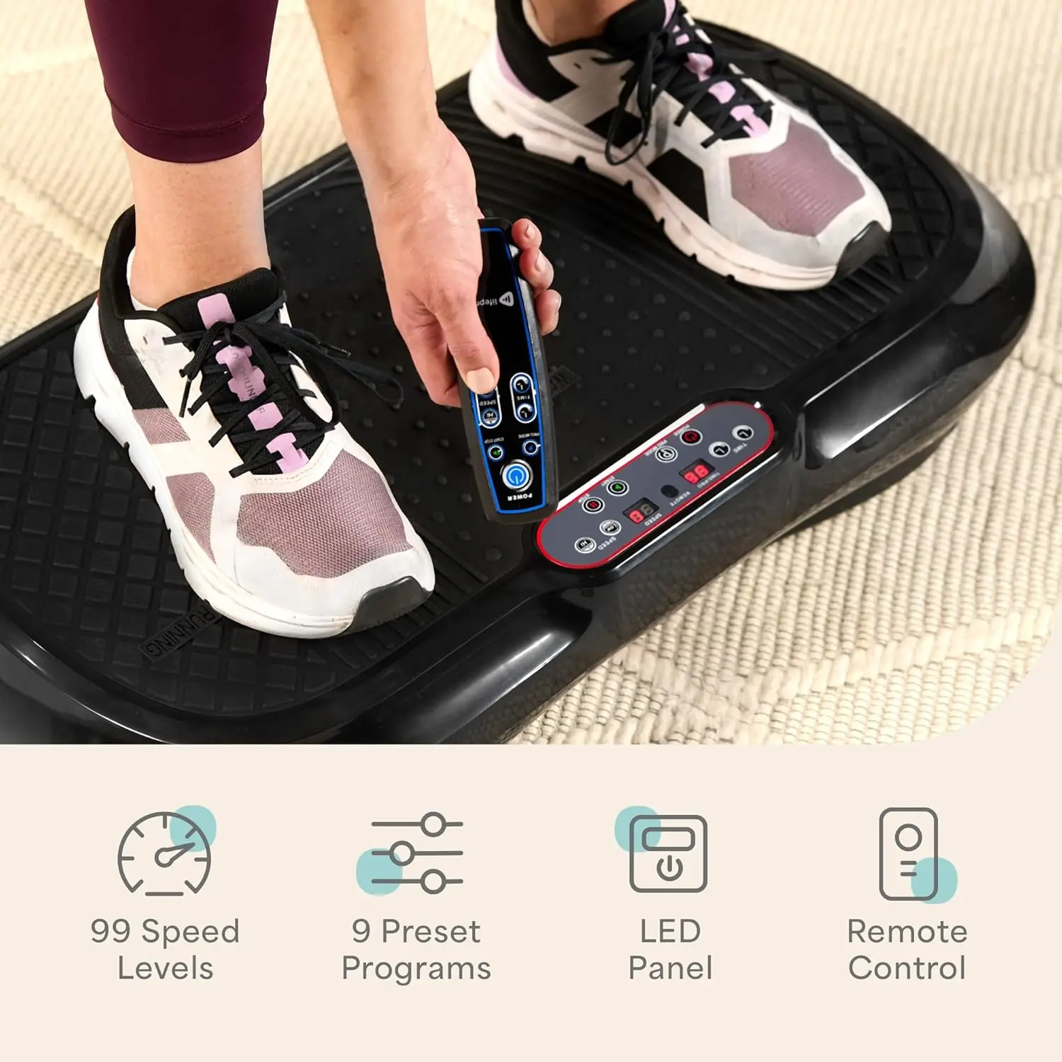 Vibration Plate Exercise Machine – High-Intensity Vibration for Muscle Activation, Full-Body Workout Vibrating Platform